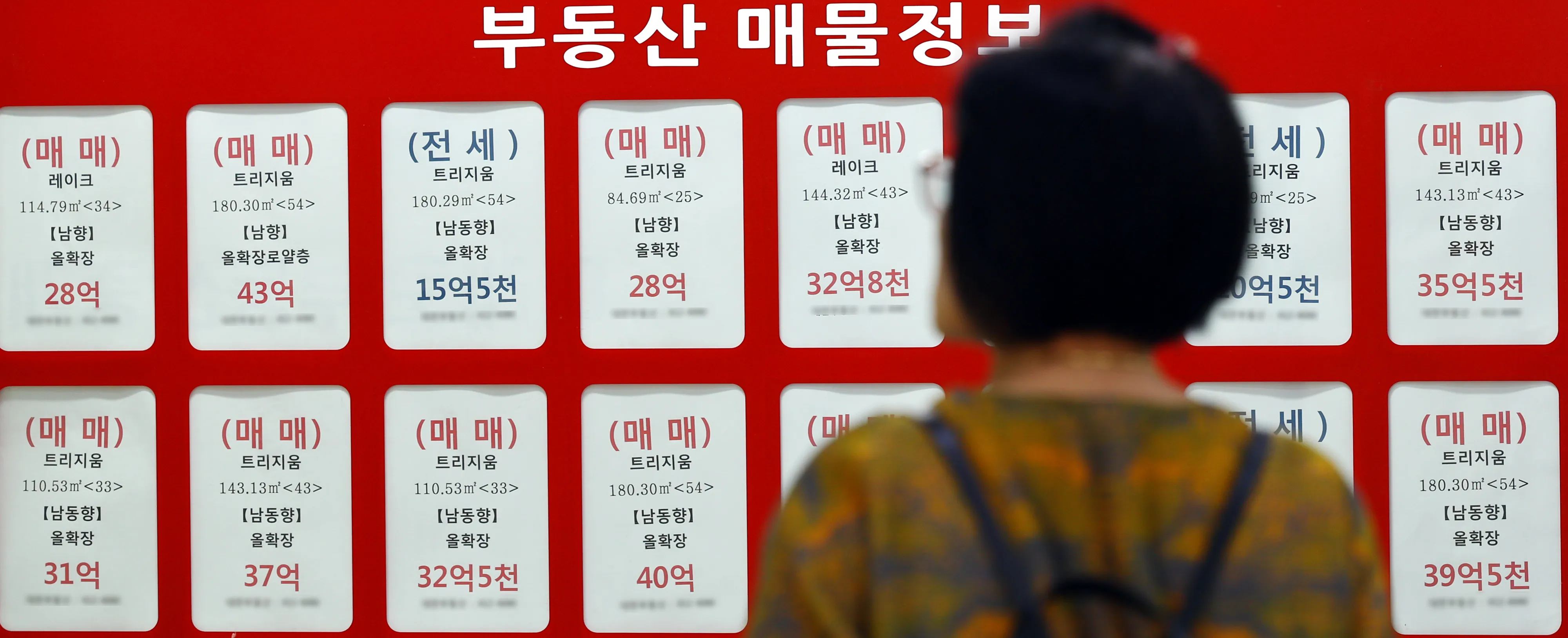 서울 시내 부동산 중계업소의 모습. 뉴시스