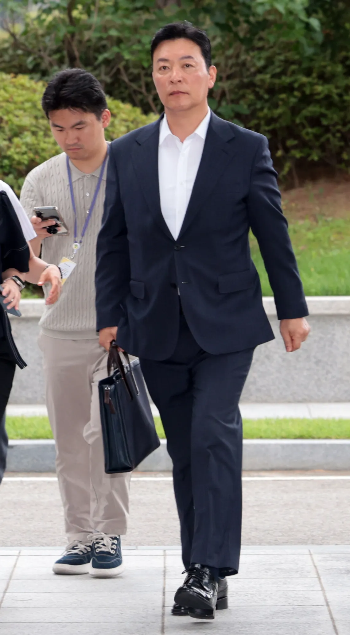 3일 김성훈 전 대통령경호처 차장이 내란 특검팀 조사를 받기 위해 출석하는 모습.
연합뉴스