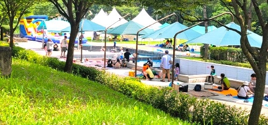 성불산 산림휴양단지 물놀이장. 괴산군 제공
