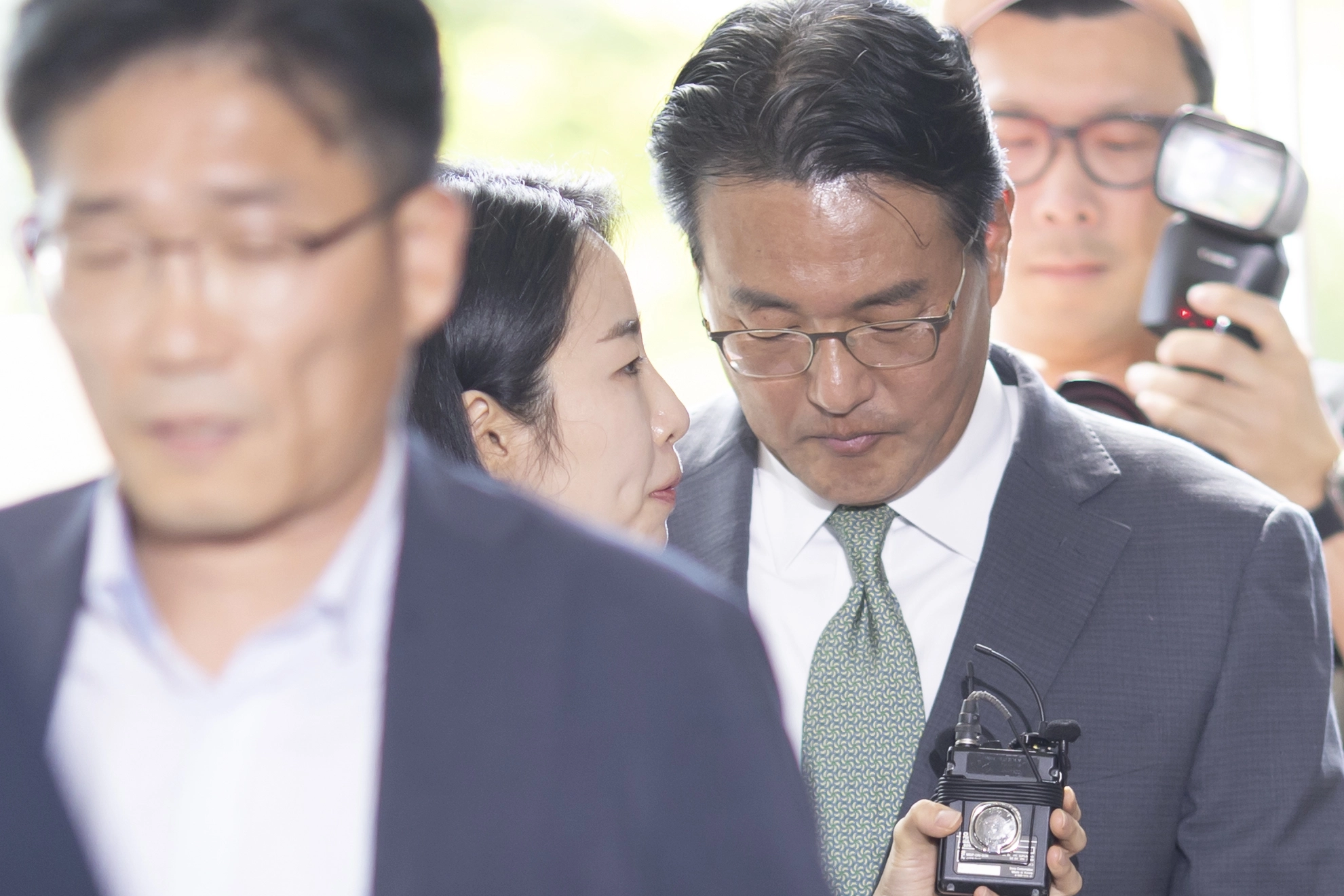 김태효 전 1차장, 순직해병 특검팀 출석  윤석열 정부 외교라인 핵심 인사인 김태효 전 국가안보실 1차장이 11일 피의자 신분으로 조사를 받기 위해 서울 서초구 순직해병 특검팀 사무실로 들어서고 있다. 2025.7.11. 연합뉴스