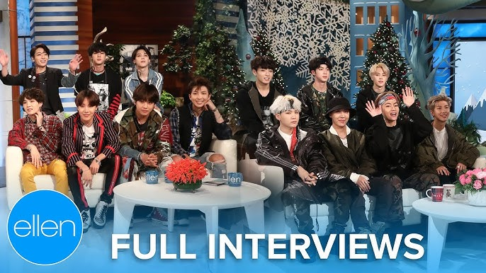 엘런쇼에 출연한 BTS. 유튜브 캡처
