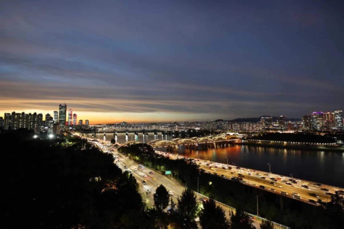 용양봉저정공원에서 본 서울의 야경 모습. 동작구 제공