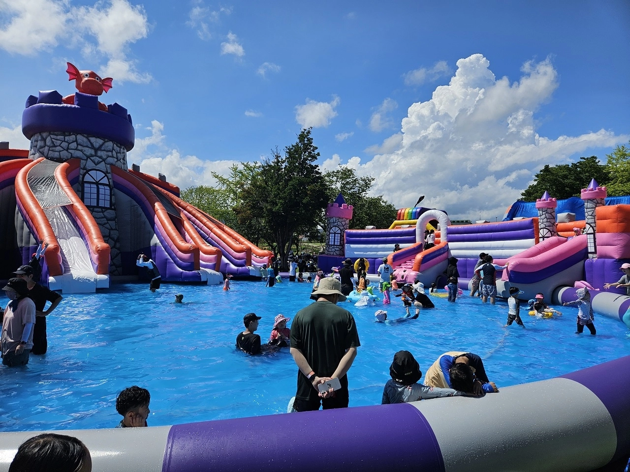 지난해 오천워터아일랜드 물놀이장 전경