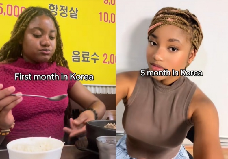 한국에 사는 미국인 여성이 ‘코리아 글로우 업’ 챌린지에 참여했다. 틱톡 채널 ‘eugenie_cid’ 캡처