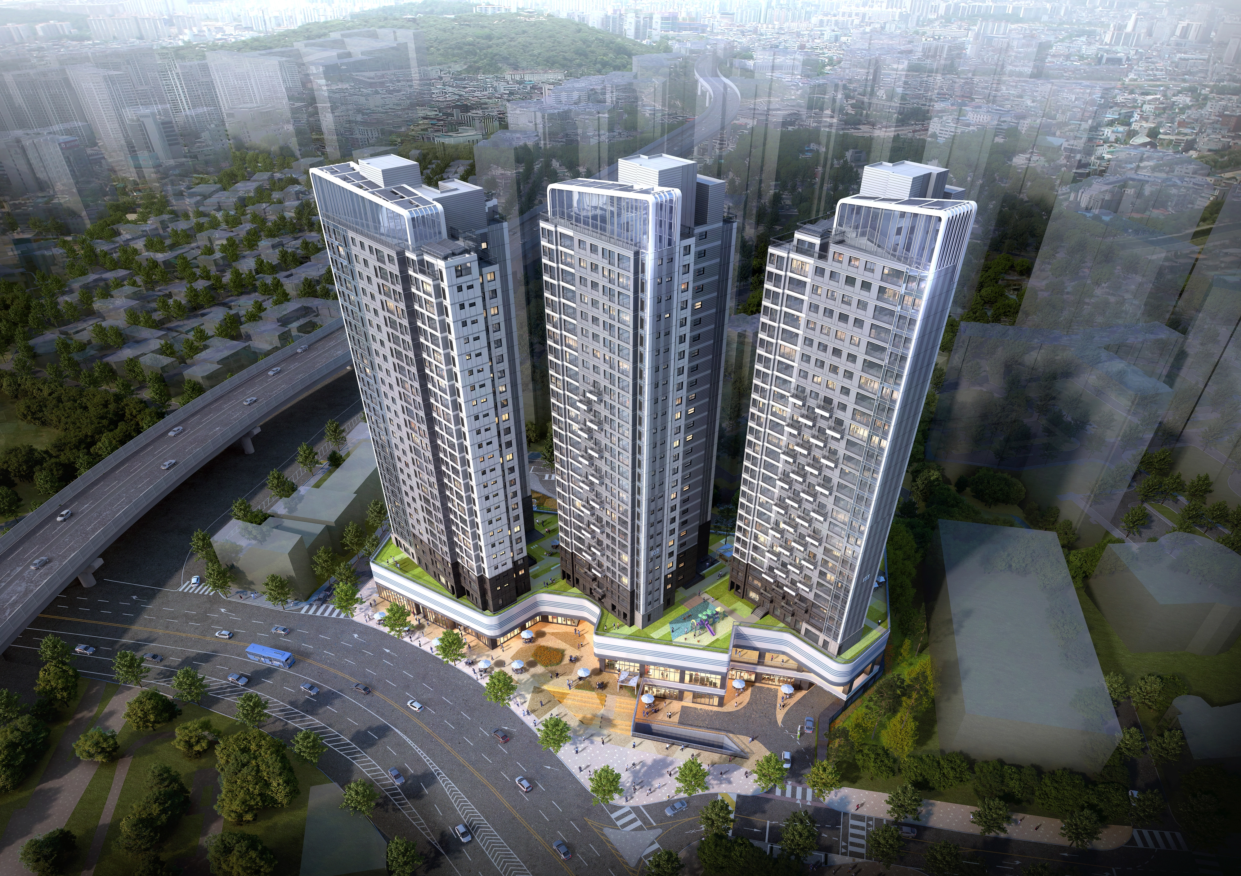 서울 성북구의 길음시장 정비사업 관련 조감도. 성북구 제공