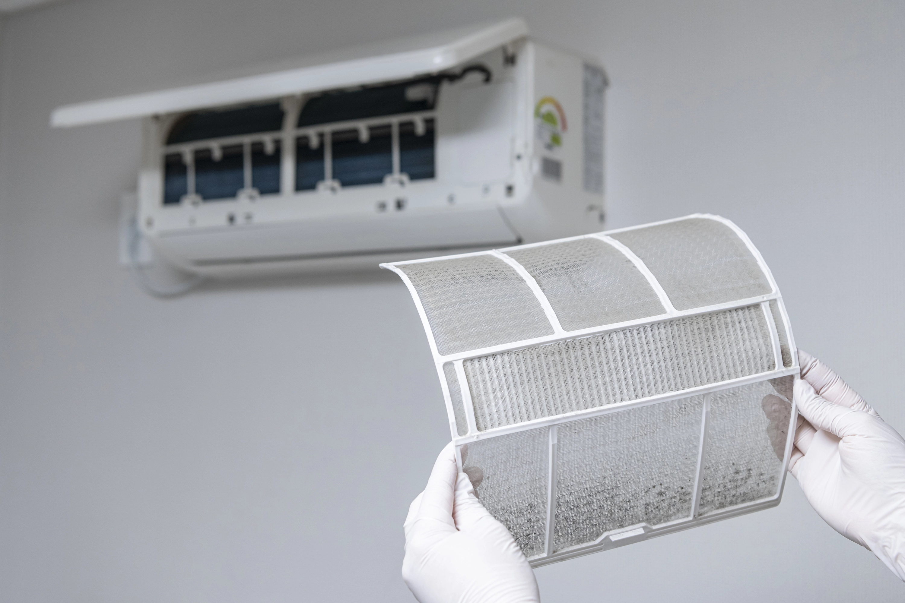 에어컨 필터 청소 이미지. 자료 : 아이클릭아트