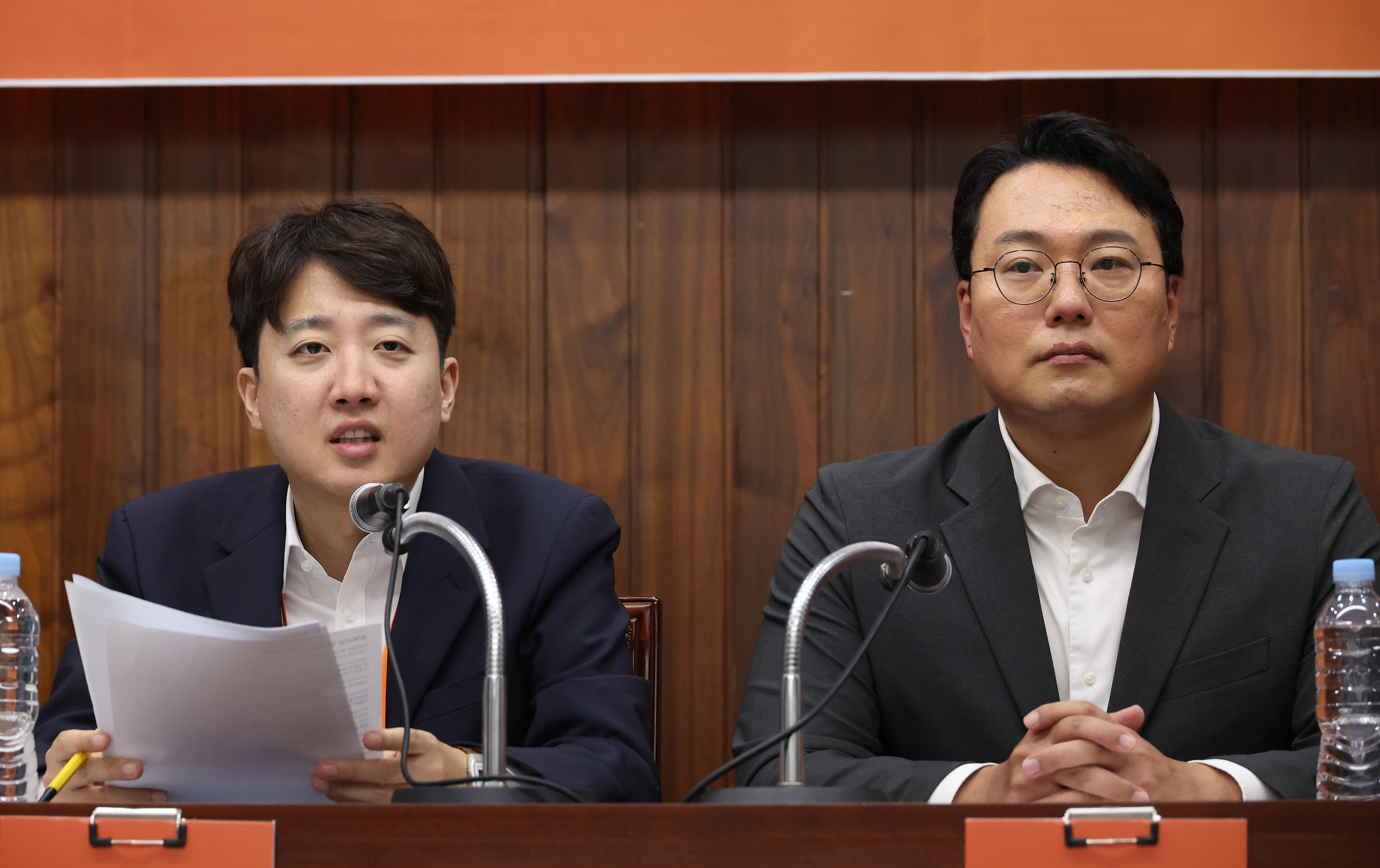 개혁신당 언론인 연찬회서 발언하는 이준석 대표  11일 서울 여의도 국회도서관에서 열린 개혁신당 3기 지도부 언론인 연찬회에서 개혁신당 이준석 대표가 발언하고 있다. 연합뉴스