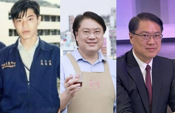 대만 집권 민주진보당의 린여우창 전 비서장(사무총장)은 젊은 시절 수려한 외모를 자랑했으나(왼쪽) 정계 입문 뒤 후덕한 외모로 변했다.(가운데) 그는 지난해 식단 조절로 2개월만에 16㎏을 감량하는 데 성공했다.(오른쪽) 자료 : 린여우창 페이스북