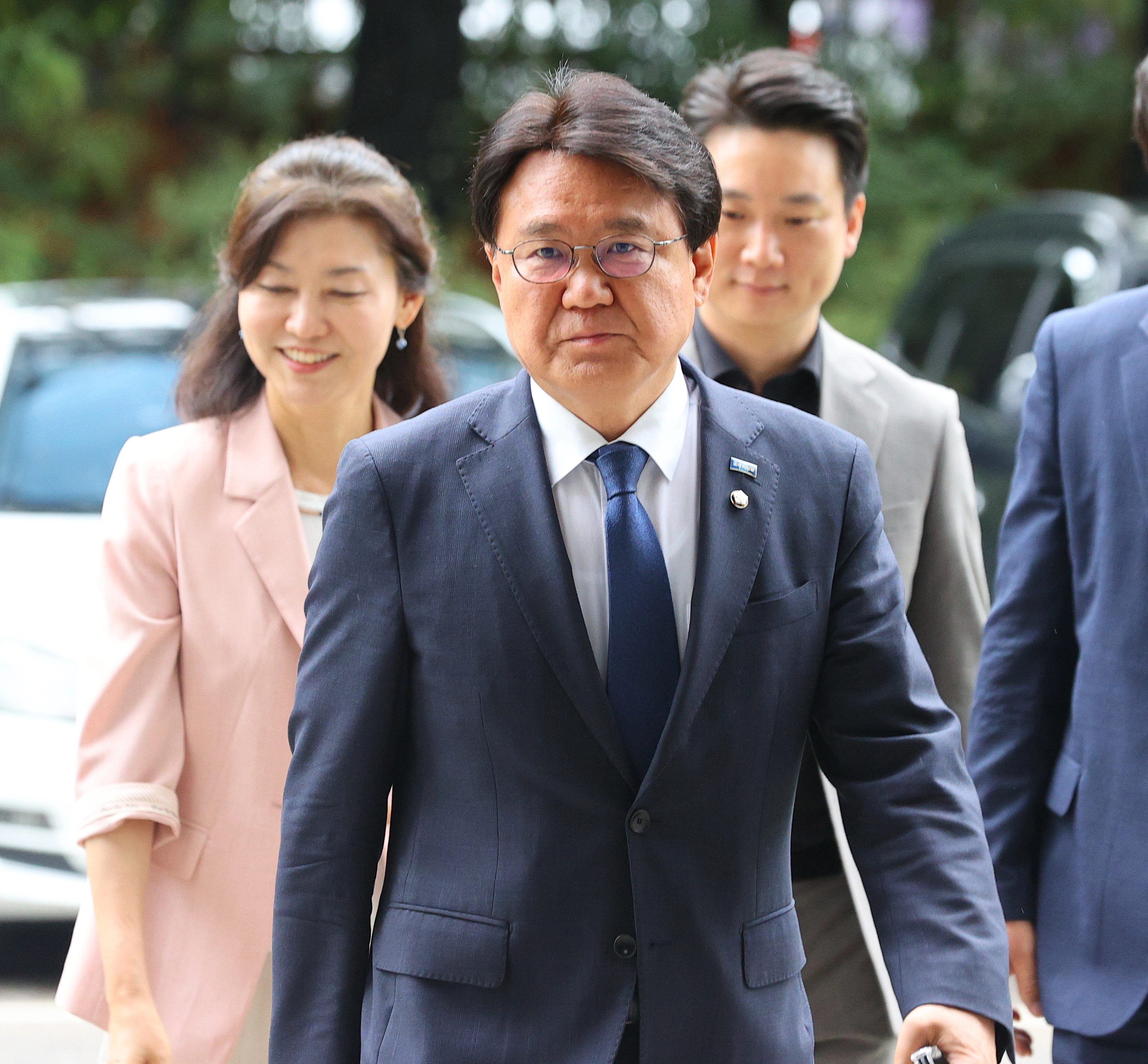 황운하(가운데) 조국혁신당 의원(전 울산경찰청장). 연합뉴스