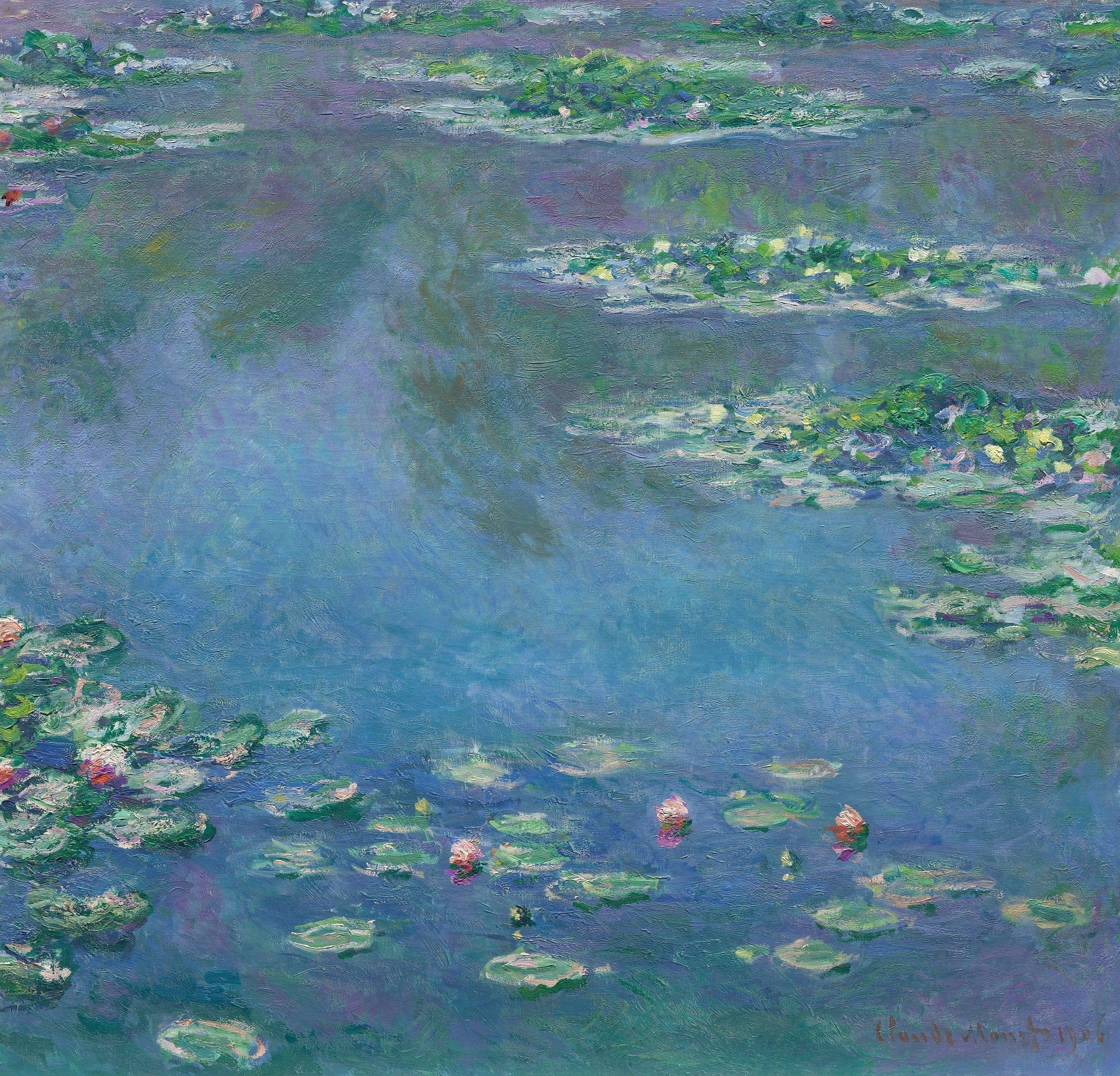작품④  클로드 모네 ‘수련, 저녁 효과’(1906)