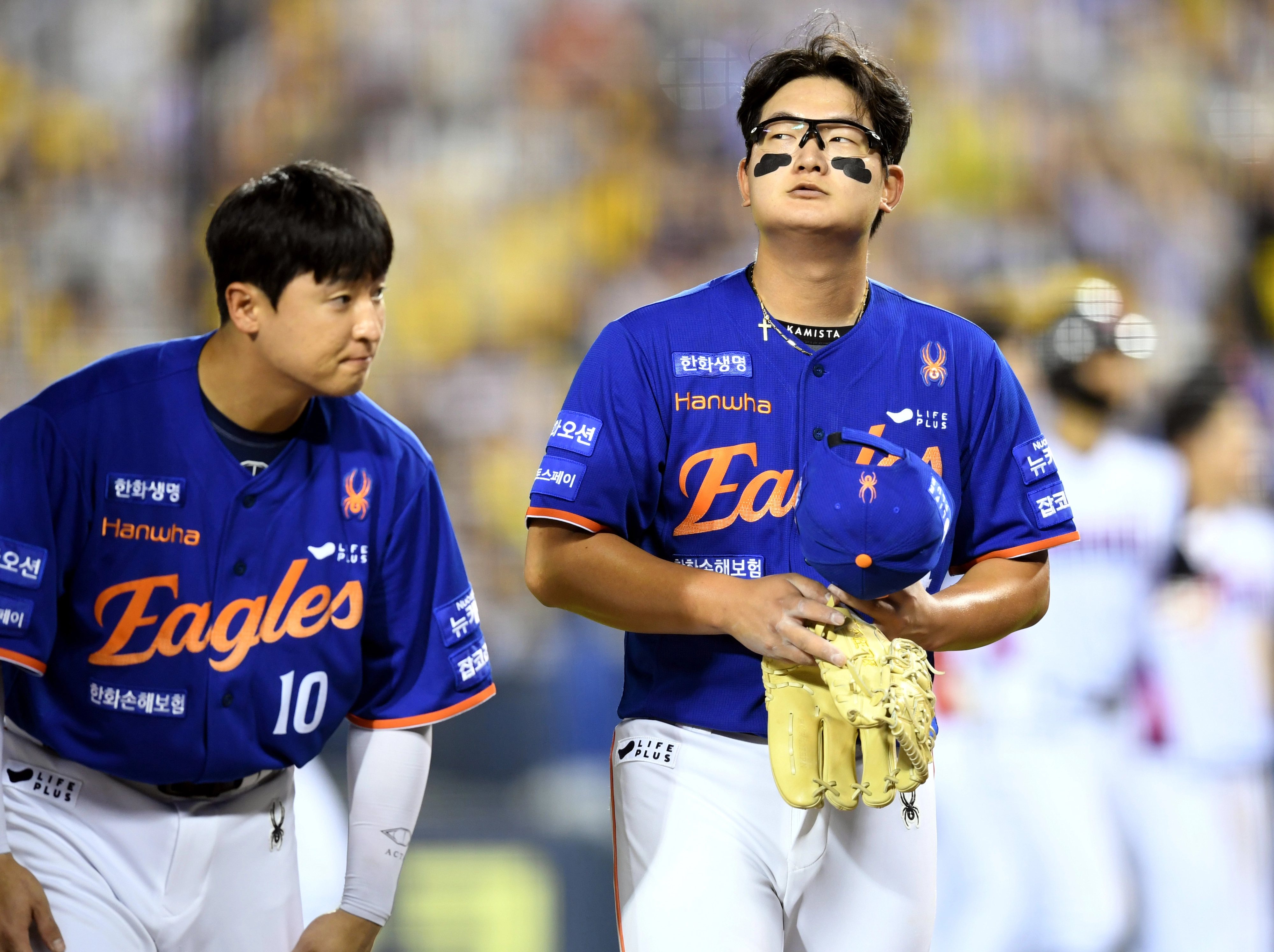 부진  김서현(오른쪽).  스포츠서울닷컴