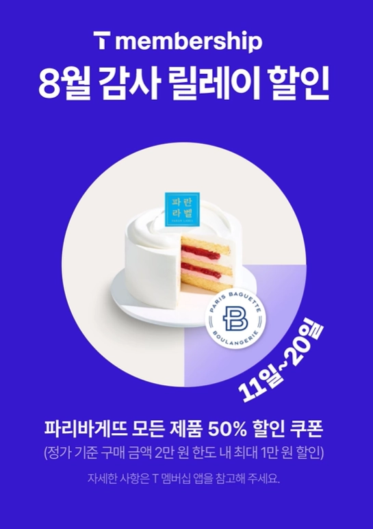 ‘SKT 고객 감사제’ 진행 기간 파리바게뜨 매장에서 품절 대란이 일어났다. SK텔레콤 제공