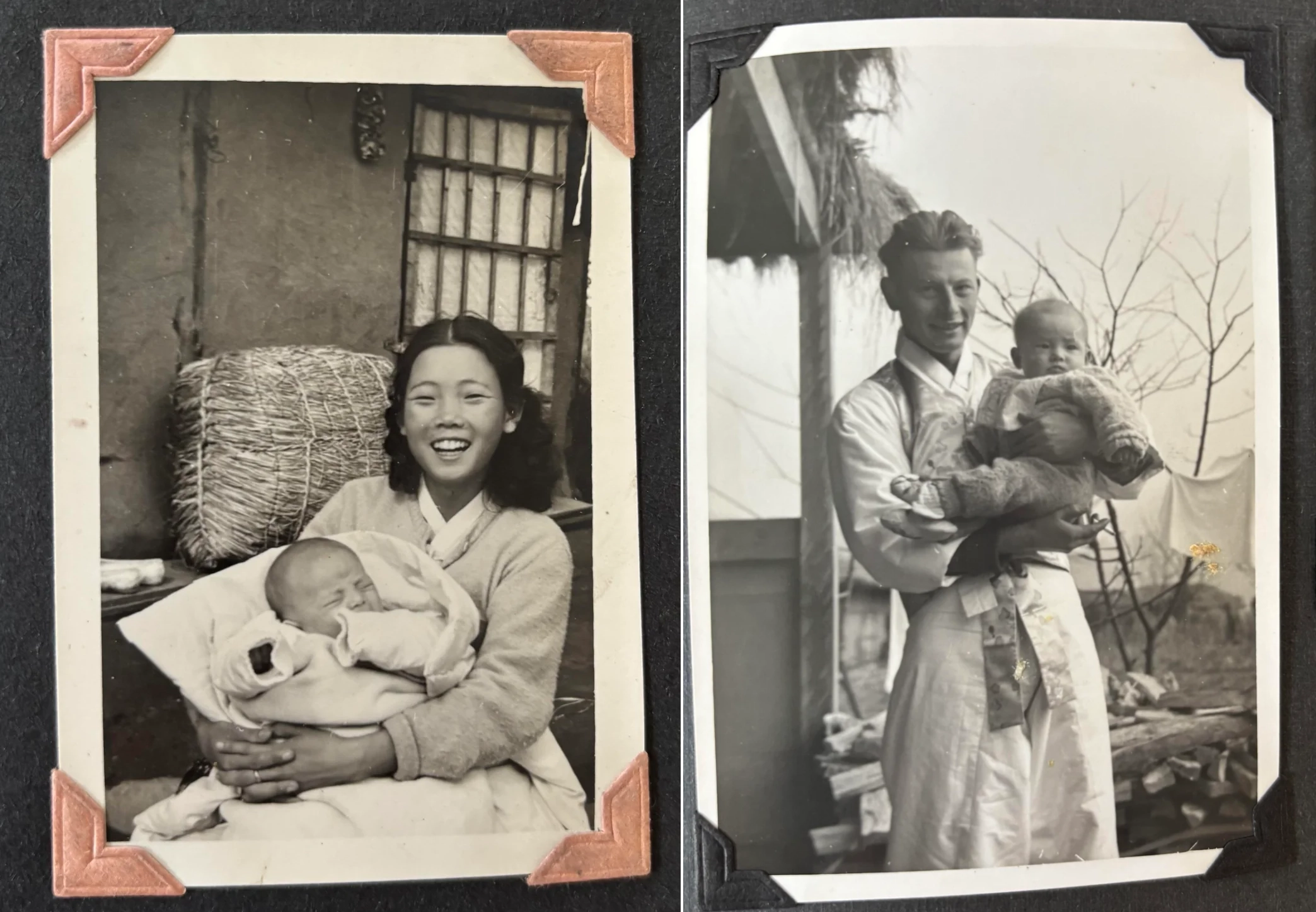6·25 당시 한국인 여성과 파병 온 미국인 남성 커플의 손녀라고 밝힌 글쓴이가 올린 옛 흑백 사진. 온라인 커뮤니티 ‘레딧’ 캡처