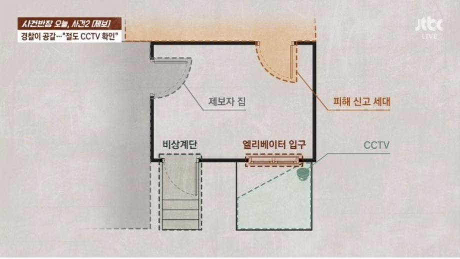 경기 김포시에 거주하는 임신부가 “폐쇄회로(CC)TV에 다 나왔다”며 경찰로부터 이웃집의 택배를 훔친 절도범이라는 추궁을 받았다. 그러나 확인 결과 이같은 CCTV 영상은 존재하지 않은 것으로 드러났다. 자료 : JTBC ‘사건반장’