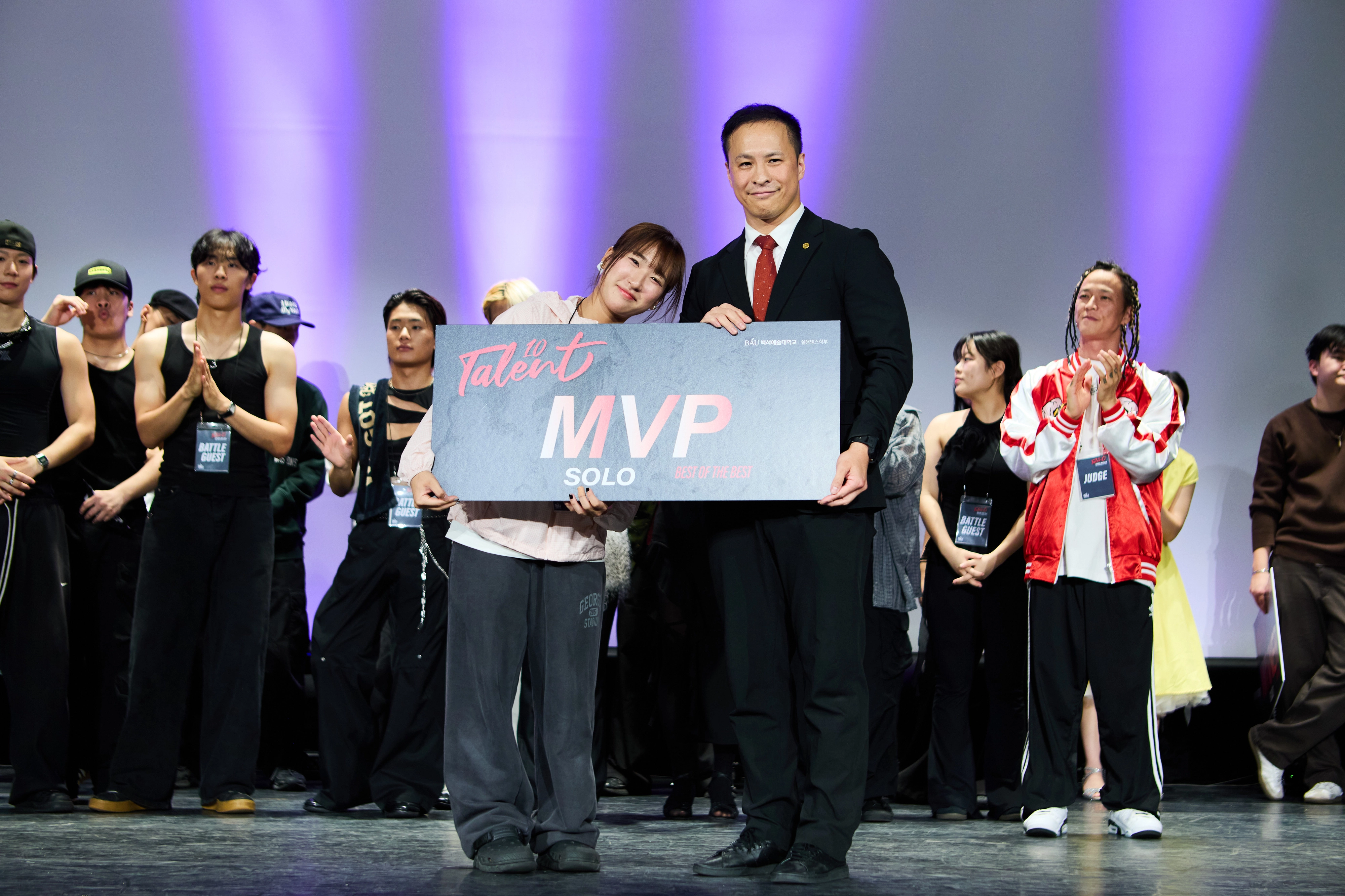 탤런트 vol10 MVP 백소담(25학번). 백석예대 제공