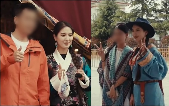 중국의 한 식당에서 공연하는 티베트 여성이 배우 송혜교와 닮았다는 이유로 소셜미디어(SNS)에서 화제가 되면서 그가 근무하는 식당에 관광객들이 몰려들고 있다. 페이스북(@YunnanAmazing) 영상 캡처