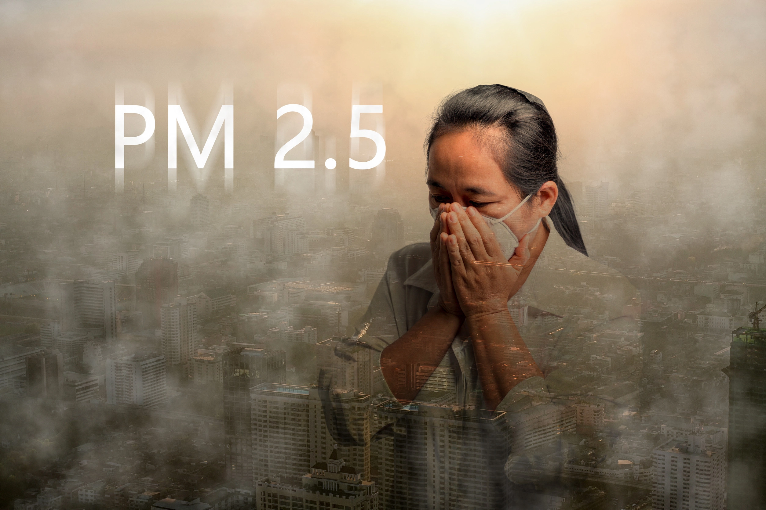 초미세먼지(PM2.5) 자료 이미지 . 123rf