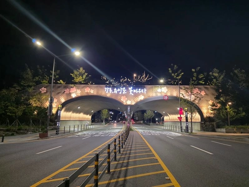 경관개선을 통해 지역 명물로 되살아난 강일생태육교