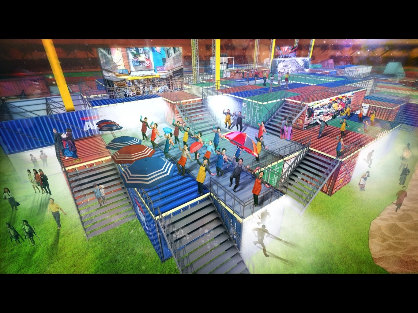 제106회 부산 전국체전 개회식 시안.
부산시 제공