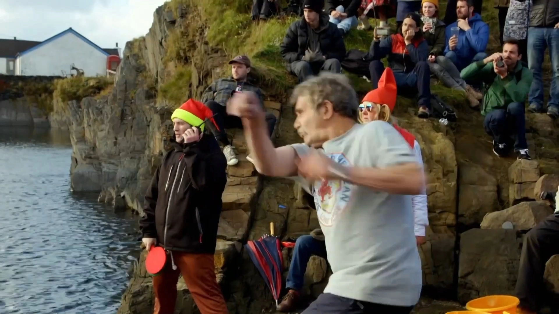 세계 물수제비 챔피언십에서 부정행위가 적발됐다. 세계 물수제비 챔피언십 제공