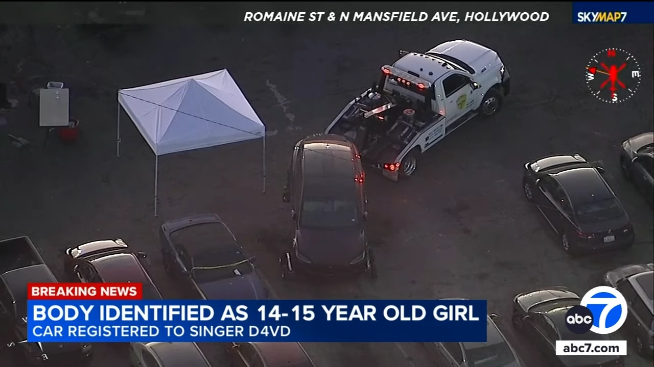 미국의 유명 가수 데이비드의 명의로 된 차량에서 시신이 발견됐다고 현지 매체가 보도했다. abc7 뉴스 화면 캡처