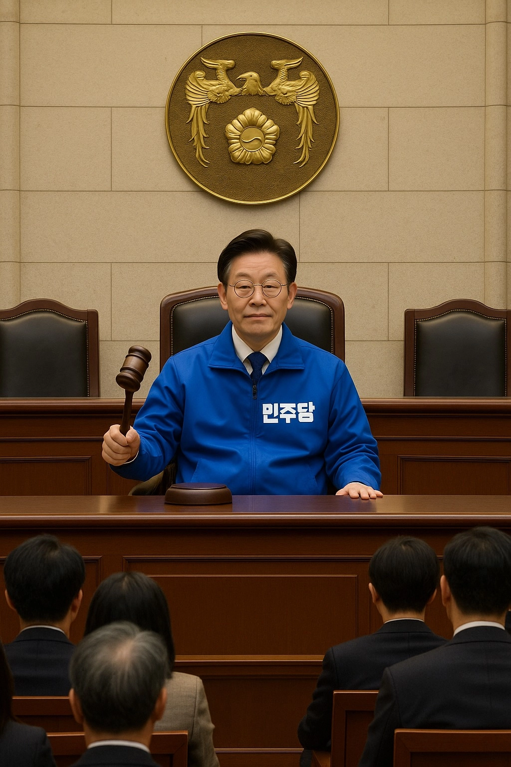 이준석 개혁신당 대표가 이재명 대통령을 풍자하기 위해 인공지능(AI)으로 만든 이미지. 이준석 대표 페이스북