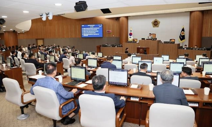 충남도의회 제361회 임시회 제4차 본회의가 열리고 있다. 도의회 제공