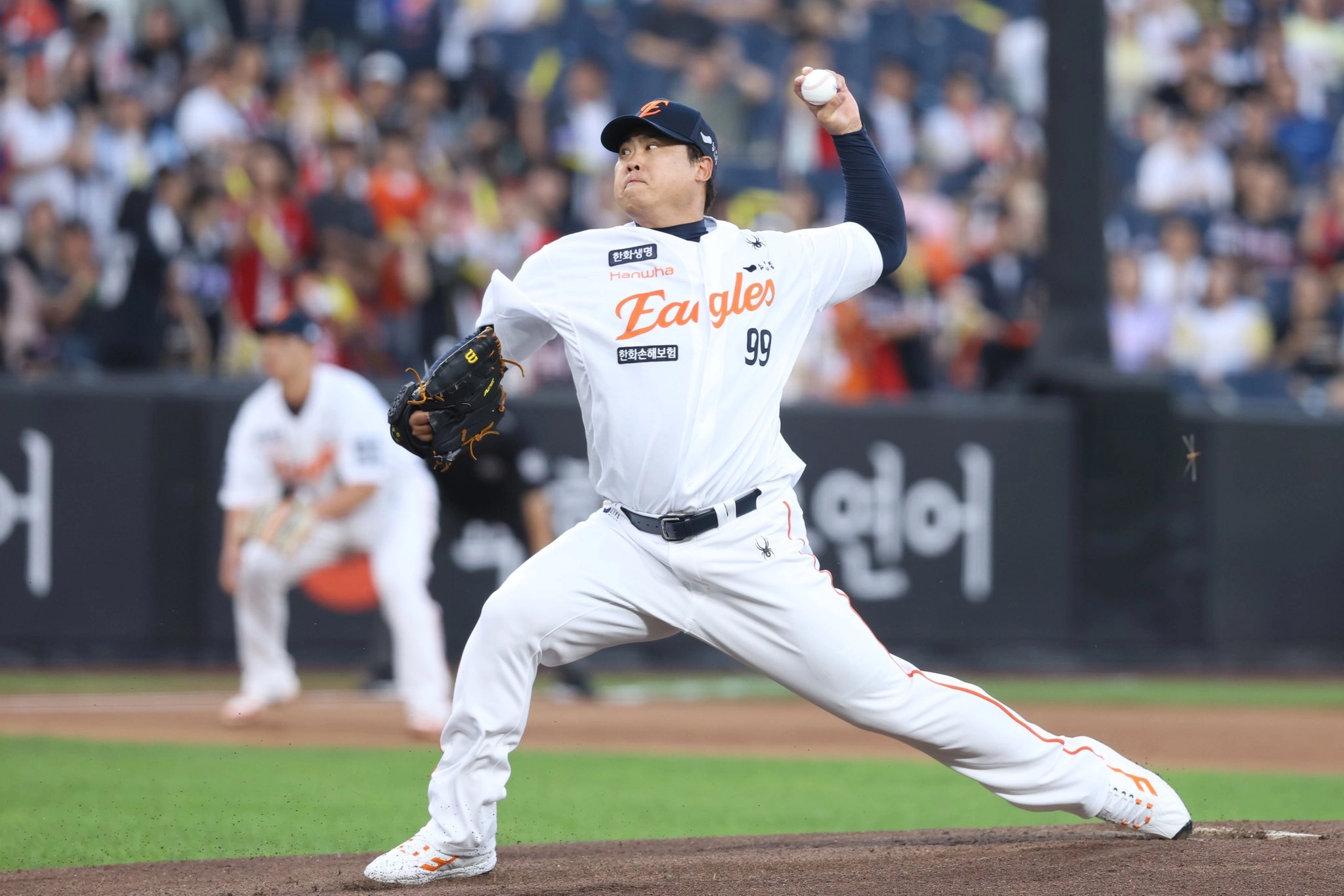 역투하는 류현진. 한화이글스 제공