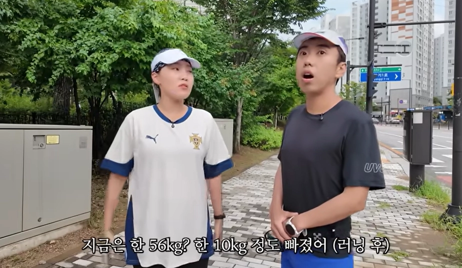 개그맨 이은지(왼쪽)와 개그맨 남태령. 유튜브 채널 ‘은지랑 이은지’ 캡처