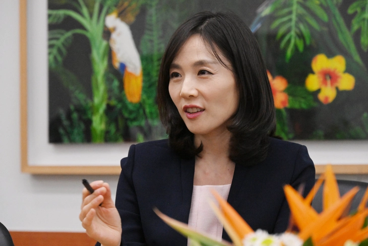 ‘2025 APEC 정상회의 준비기획단’ 부단장을 맡고 있는 김진아 외교부 제2차관이 지난 2일 외교부 청사에서 진행한 서울신문 단독 인터뷰에서 경주 APEC 정상회의의 의미와 행사 준비 상황, 기대효과 등에 대해 설명하고 있다.
안주영 전문기자