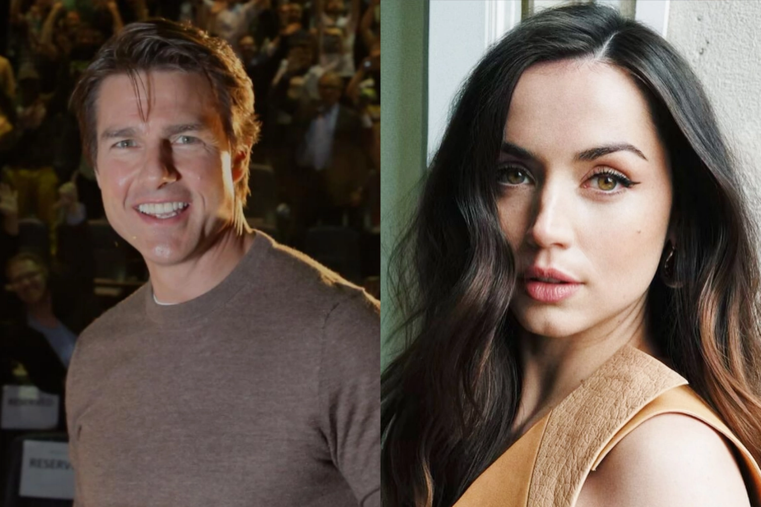 미국 할리우드 배우 톰 크루즈(왼쪽)가 연인이자 동료인 배우 아나 데 아르마스(오른쪽)와 결별했다는 소식이 전해졌다. 톰 크루즈 엑스(X)·아나 데 아르마스 인스타그램 캡처