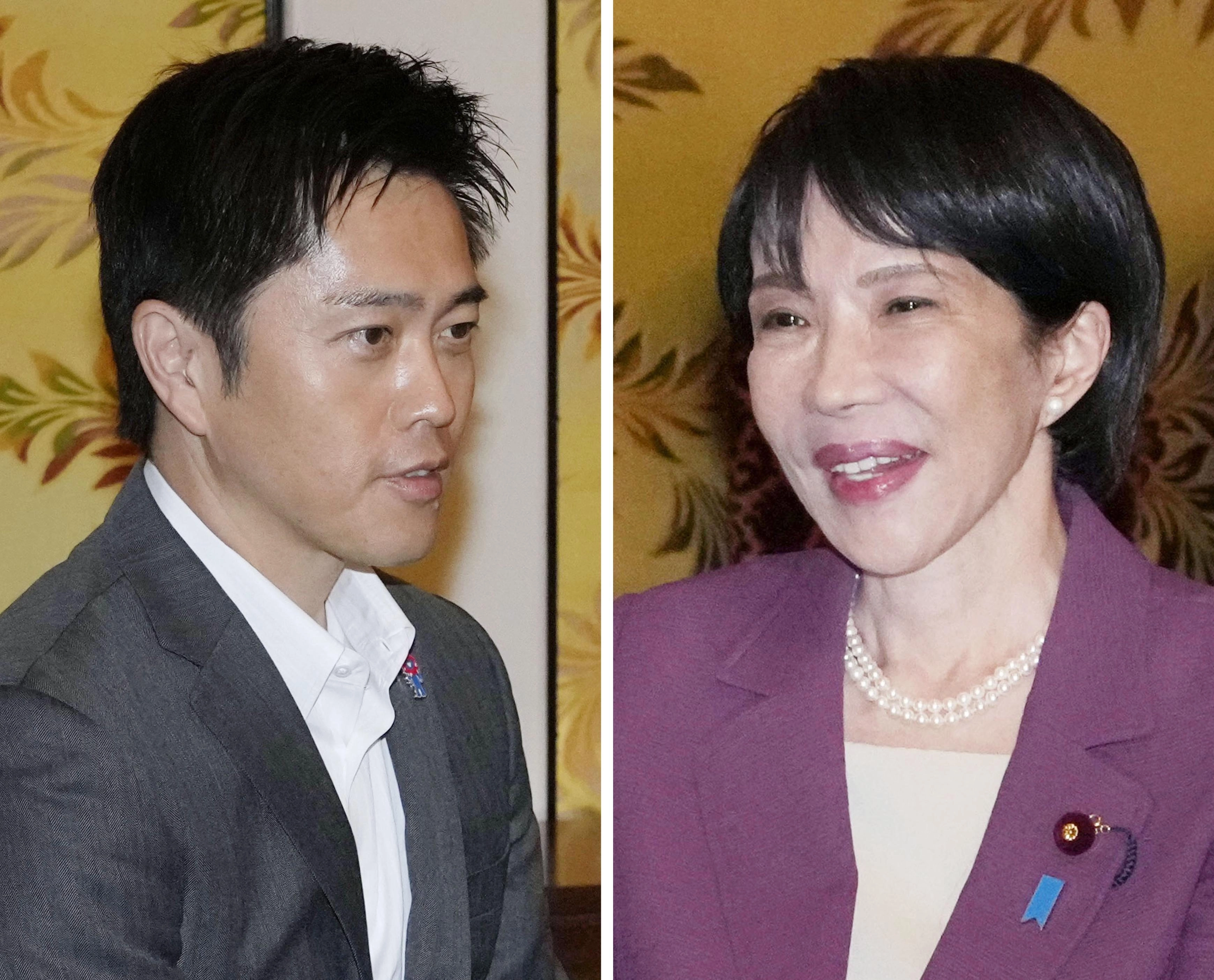 일본 국회에서 만난 자민당 총재와 유신회 대표  다카이치 사나에 일본 집권 자민당 총재와 요시무라 히로후미 일본유신회 대표가 정책 협의를 시작하기로 했다고 일본 언론이 16일 전했다. 사진은 지난 15일 국회에서 회동한 양당 대표. 2025.10.16 연합뉴스