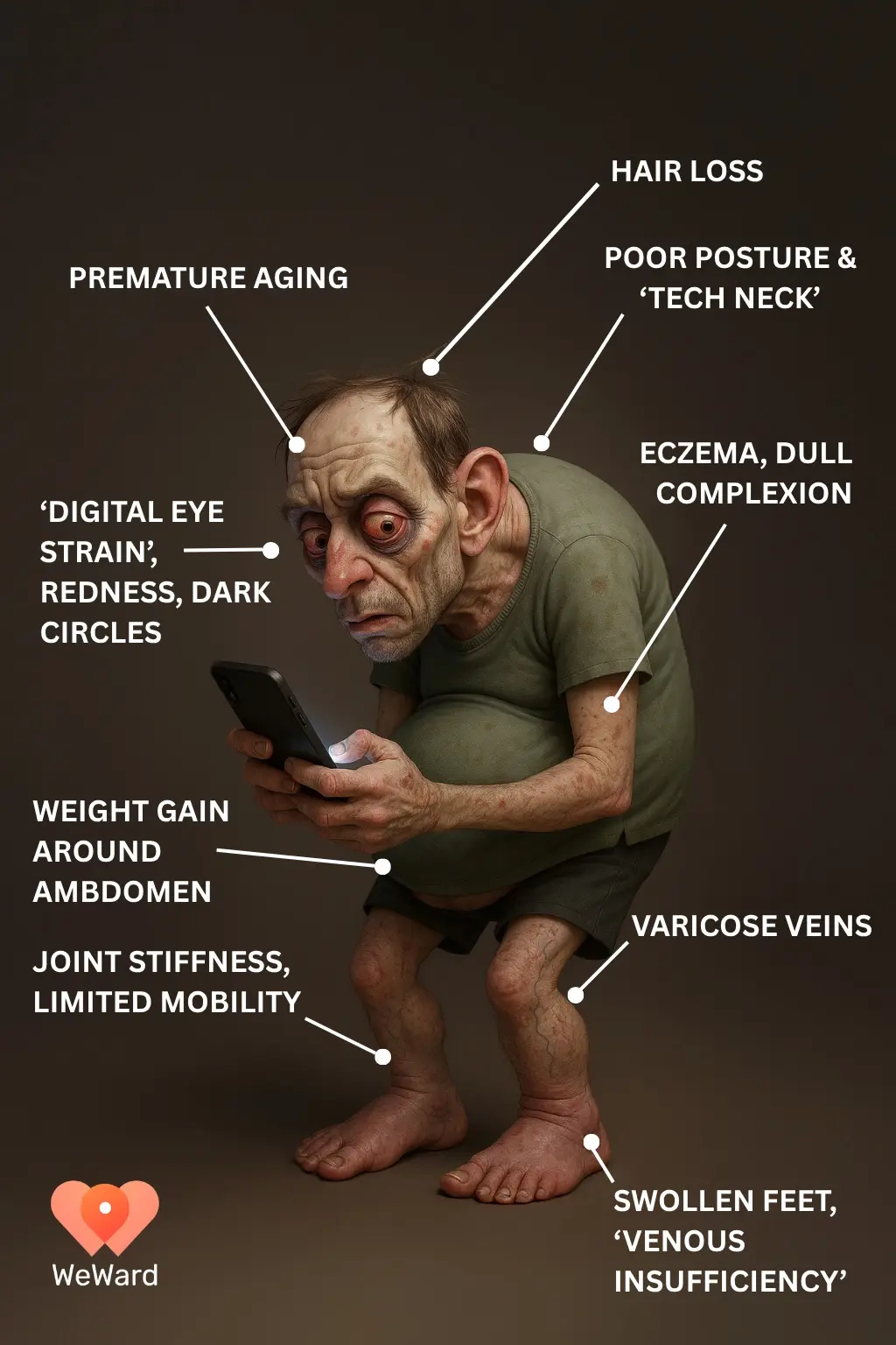 걸음걸이 추적 애플리케이션 위워드(WeWard)가 인공지능(AI)을 활용해 예측한 2050년의 인물 ‘샘’의 모습. 위워드(WeWard) 제공