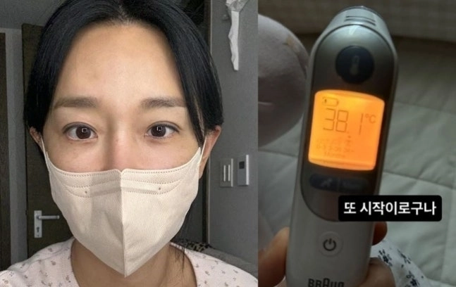 가수 이지혜의 첫째 딸이 인플루엔자(독감)에 걸렸다. 자료 : 이지혜 인스타그램