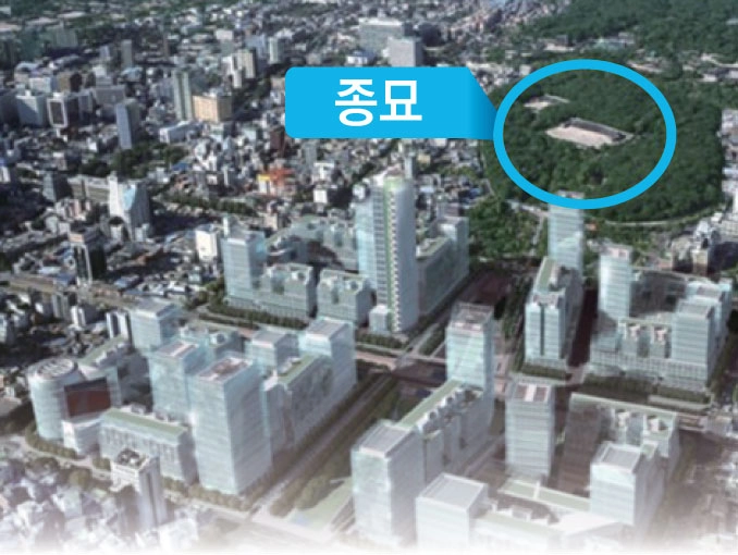 종묘 주변 초고층빌딩. 서울신문 DB