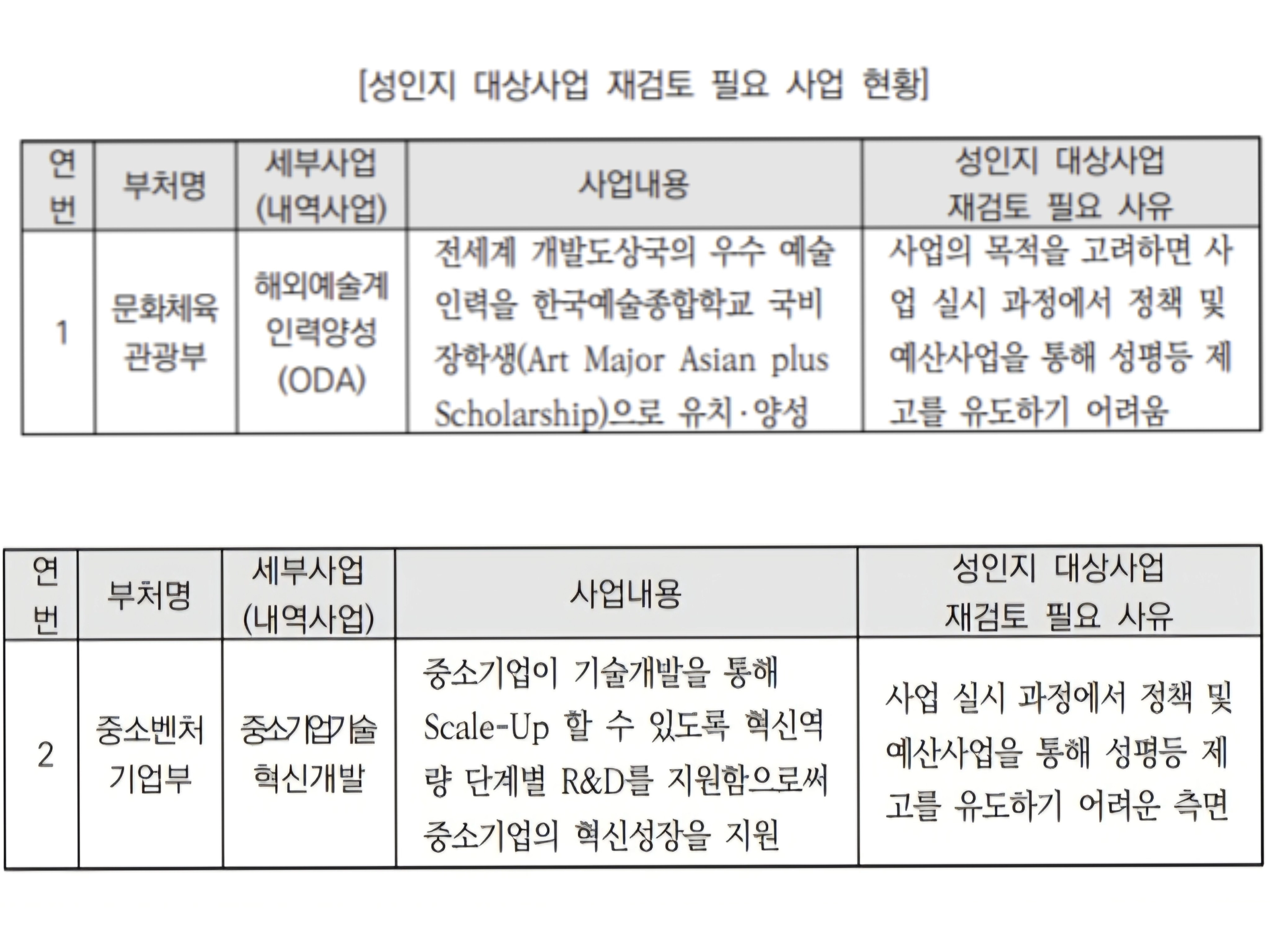 국회예산정책처 ‘2026년 성인지 예산서 분석’  국회예산정책처 제공