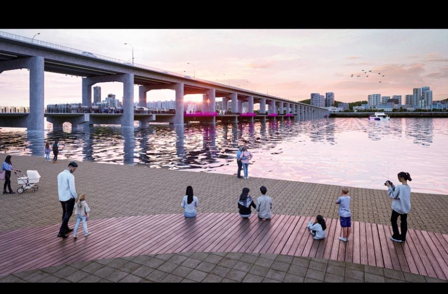 잠수교 전면 보행화 사업 투시도