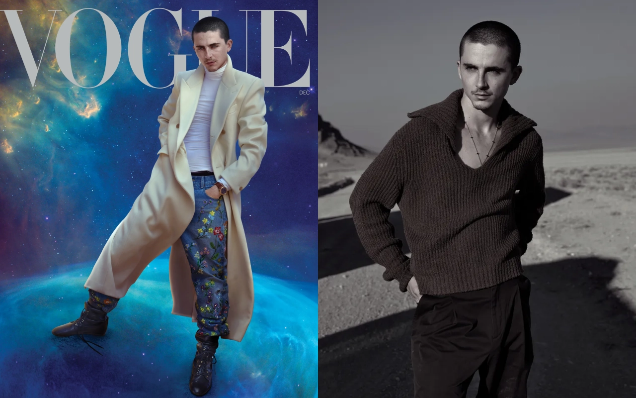 티모시 샬라메의 보그 2025년 12월호 화보. 보그 US 제공