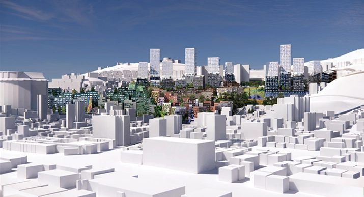 영주2구역 경사지 재개발 조감도. 부산시 제공