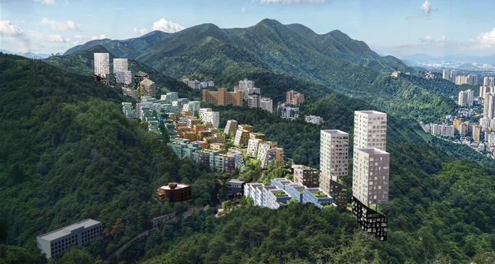 안창마을 경사지재개발 조감도 . 부산시 제공