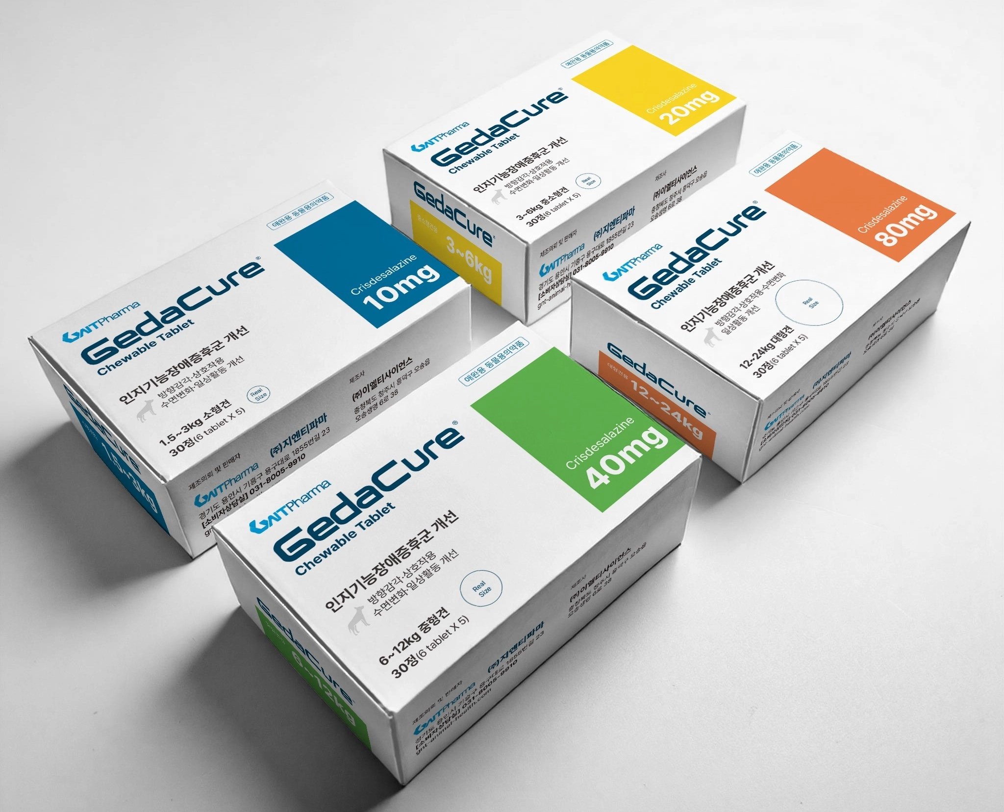 지엔티파마가 시판 중인 반려견 인지기능장애 치료제 ‘제다큐어’