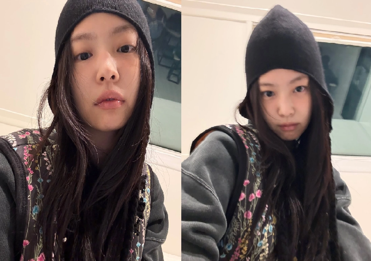 그룹 블랙핑크의 제니가 김장조끼를 착용한 모습. 제니 인스타그램 캡처