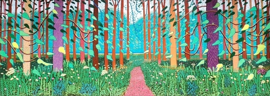 데이비드 호크니 작  ‘봄의 도래, 이스트 요크셔 월드게이트’(2011). 서울신문 포토라이브러리.