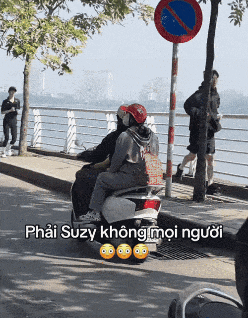 배우 수지(31)와 김선호(39)가 베트남 하노이의 한 호수 근처에서 함께 러닝을 즐기는 모습이 포착됐다. SNS 갈무리