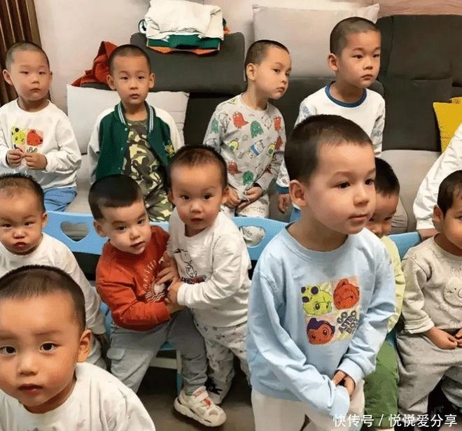 대리모 출산을 통해 태어난 쉬보의 자녀들. 웨이보 캡처
