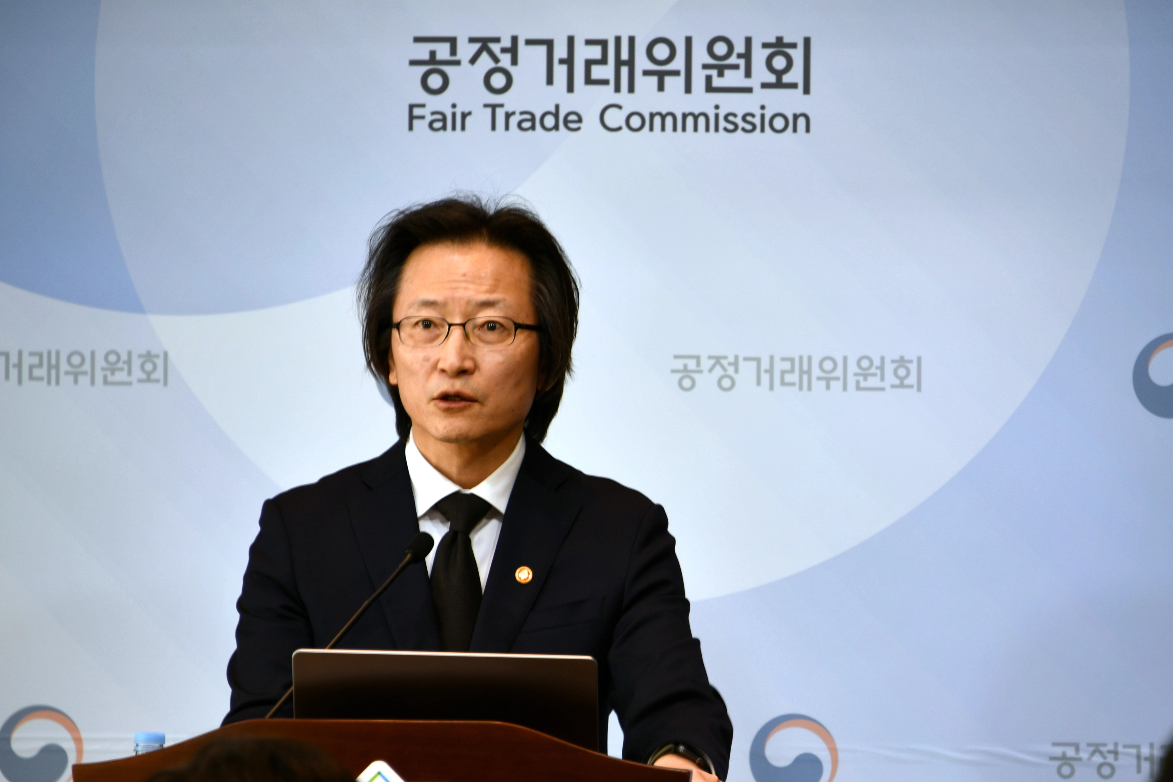 주병기 공정거래위원장  주병기 공정거래위원장이 지난 21일 정부세종청사에서 열린 기자간담회에서 모두발언하고 있다. 공정거래위원회 제공