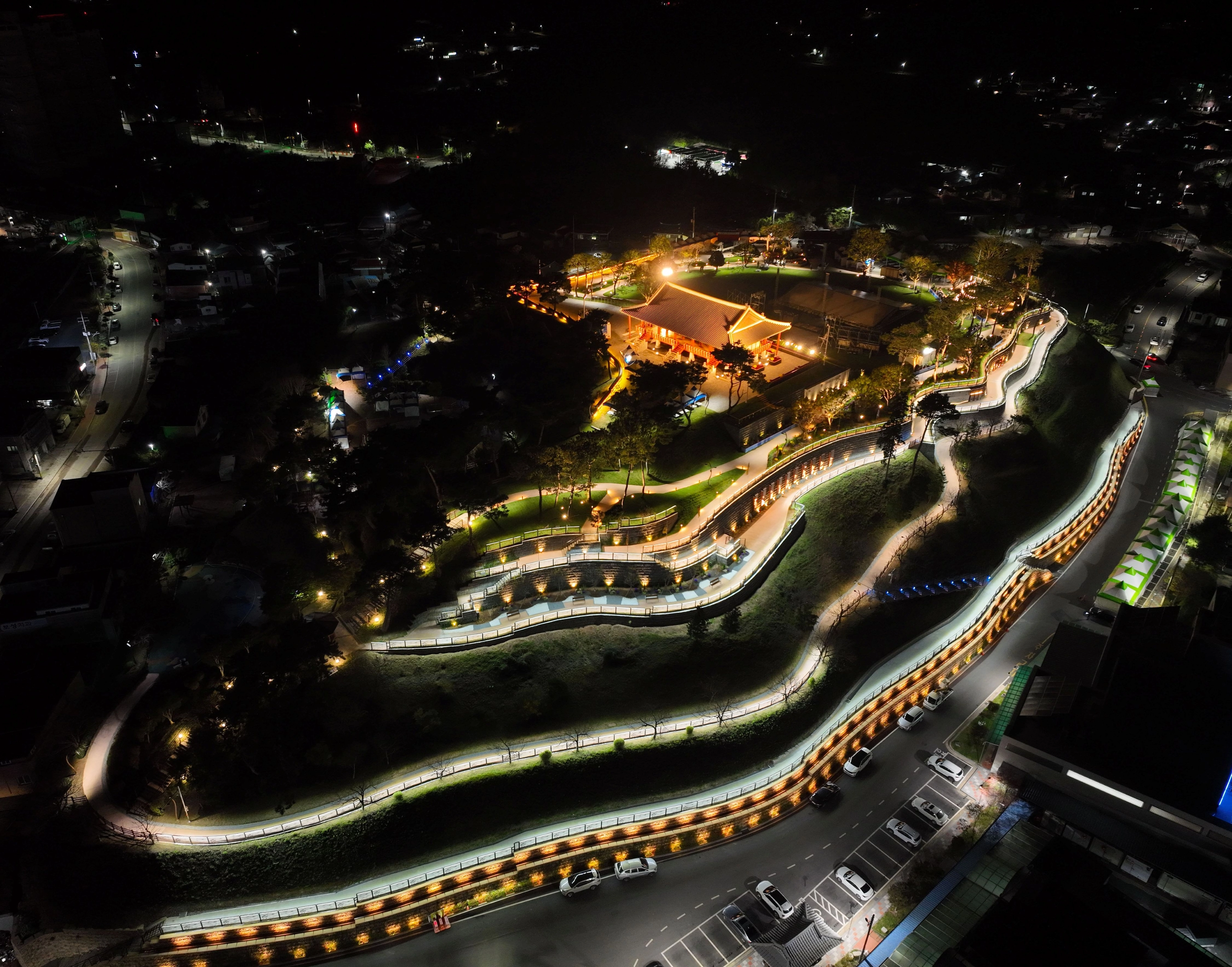 열선루 야경 전경