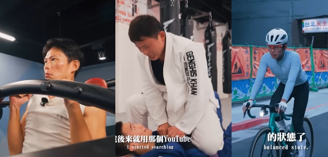 대만의 제3당인 대만민중당을 이끄는 황궈창 주석이 지난달 31일 자신의 소셜미디어(SNS)를 통해 1년 동안 17㎏를 감량해 변화한 모습을 공개했다. 황 주석은 기본적인 근력운동으로 시작해 주짓수와 자전거 등으로 31%에 달했던 체질량 지수를 18%까지 낮추는 데 성공했다. 자료 : 황궈창 대만민중당 주석 유튜브