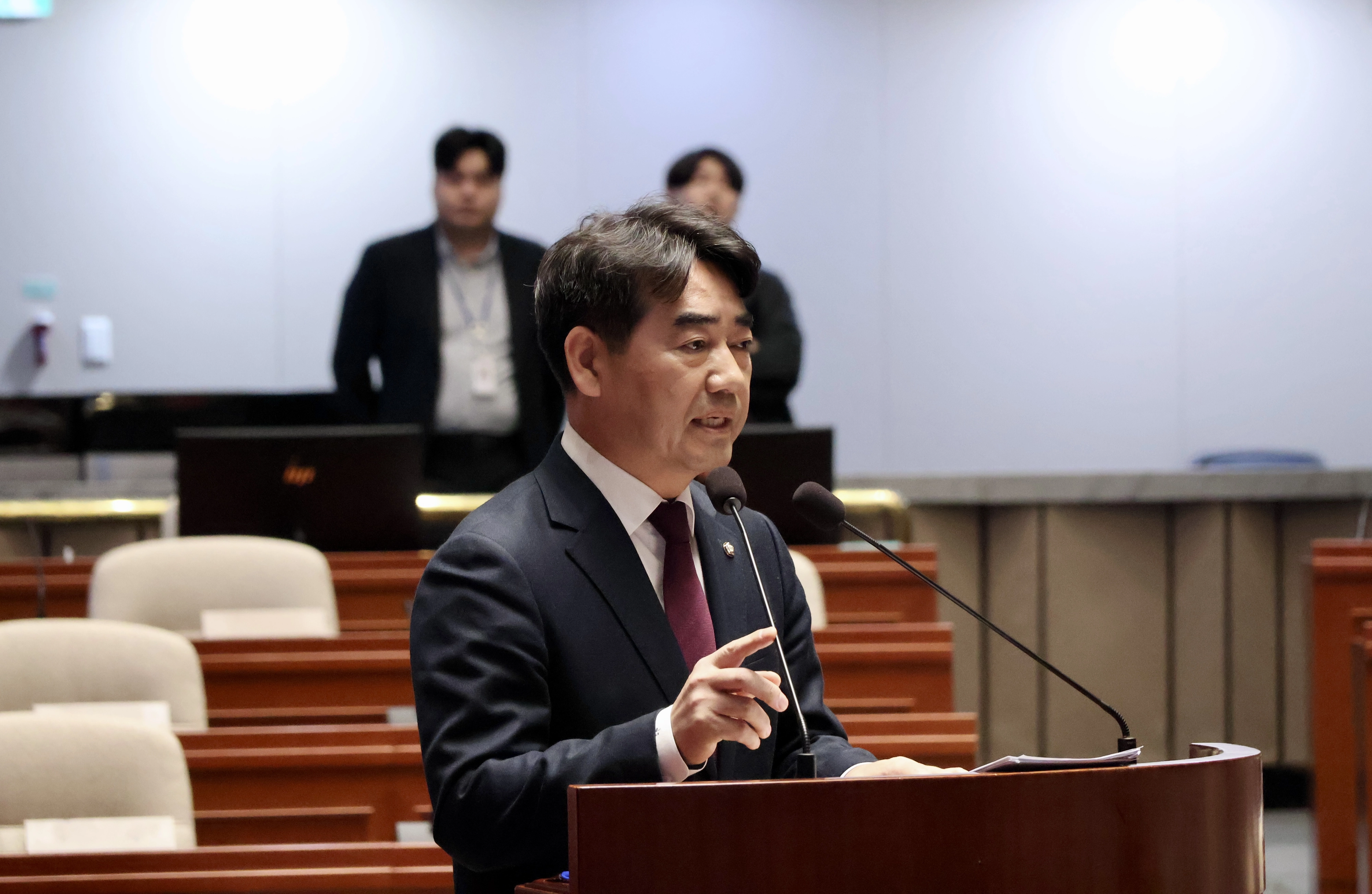 이성권 국민의힘 의원이 국회에서 열린 국회 예산결산특별위원회에서 질의하는 모습. 이성권 의원실 제공