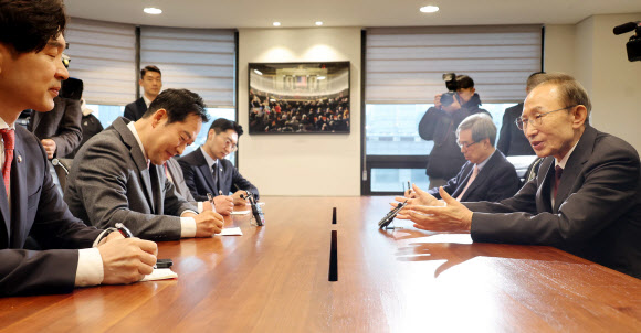 장동혁 대표, 새해 맞아 이명박 전 대통령 예방